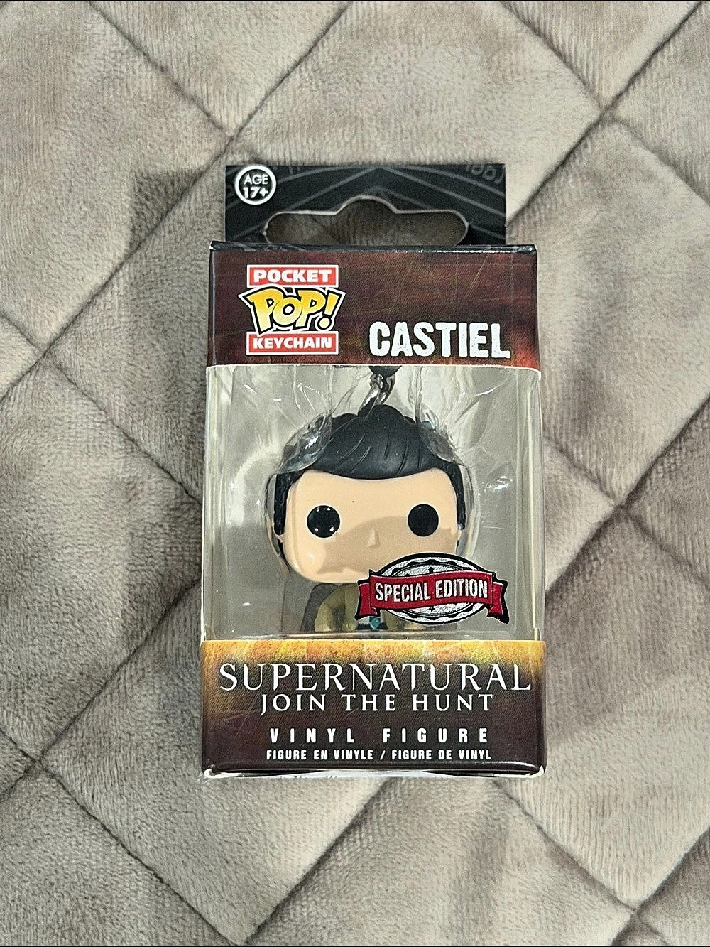 Funko Pocket Pop! Keychain: Supernatural - Castiel Special Edition Vinyl Figure